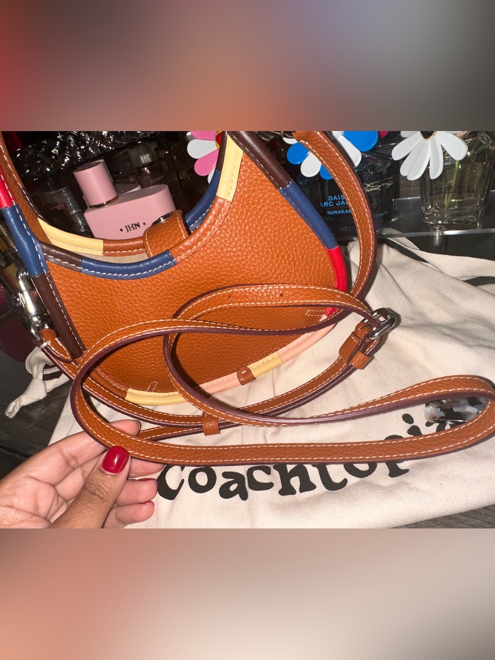 COACHTOPIA MINI ERGO BAG WITH CROSSBODY STRAP, Burnished Amber Multi- Sold Out - Picture 16 of 17